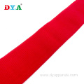 Wide 50mm Red Brushed Plush Elastic Band